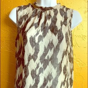 Contemporary Black and White Blouse